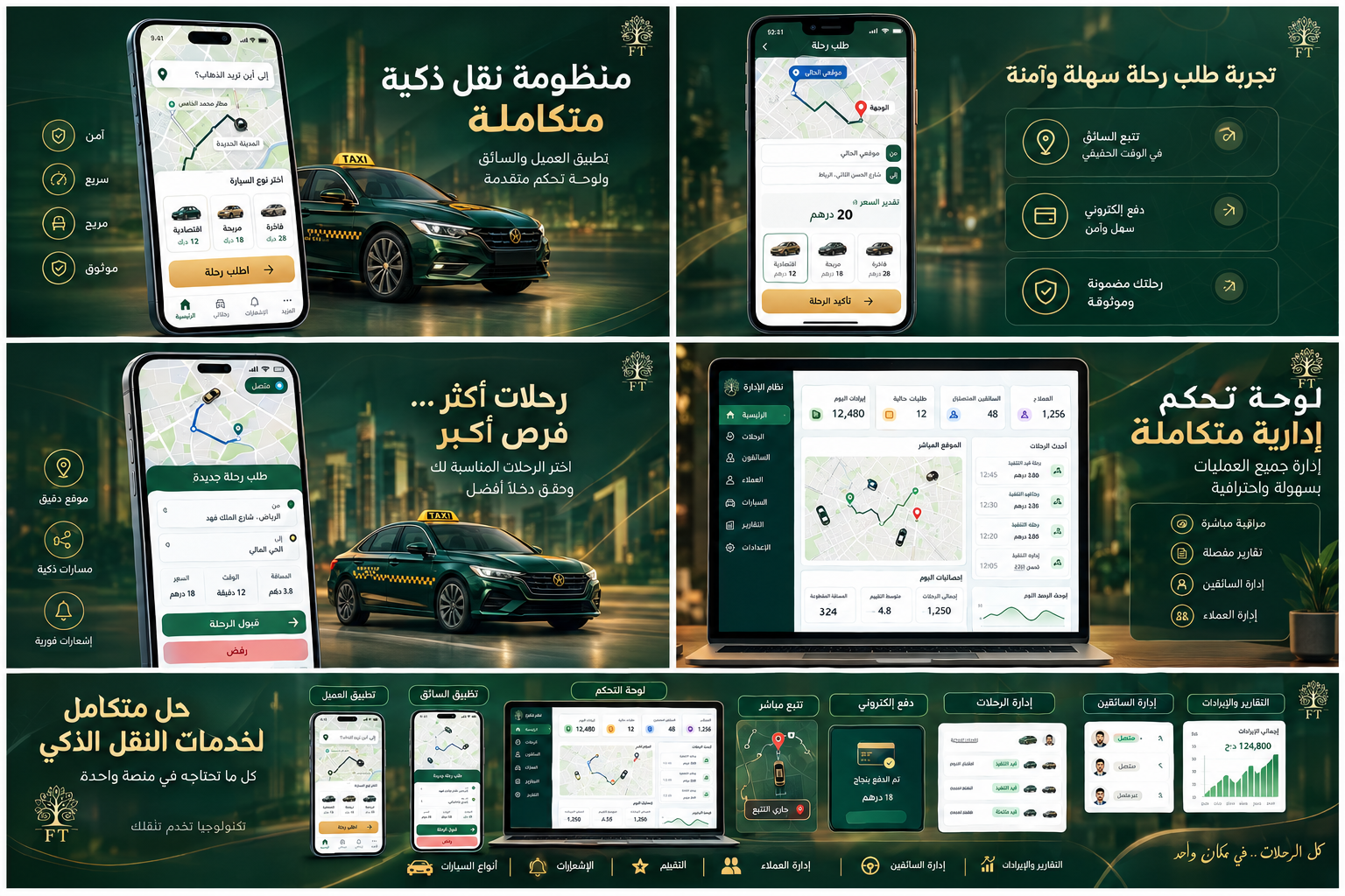 منظومة نقل ذكي متكاملة لإدارة خدمات التوصيل والرحلات